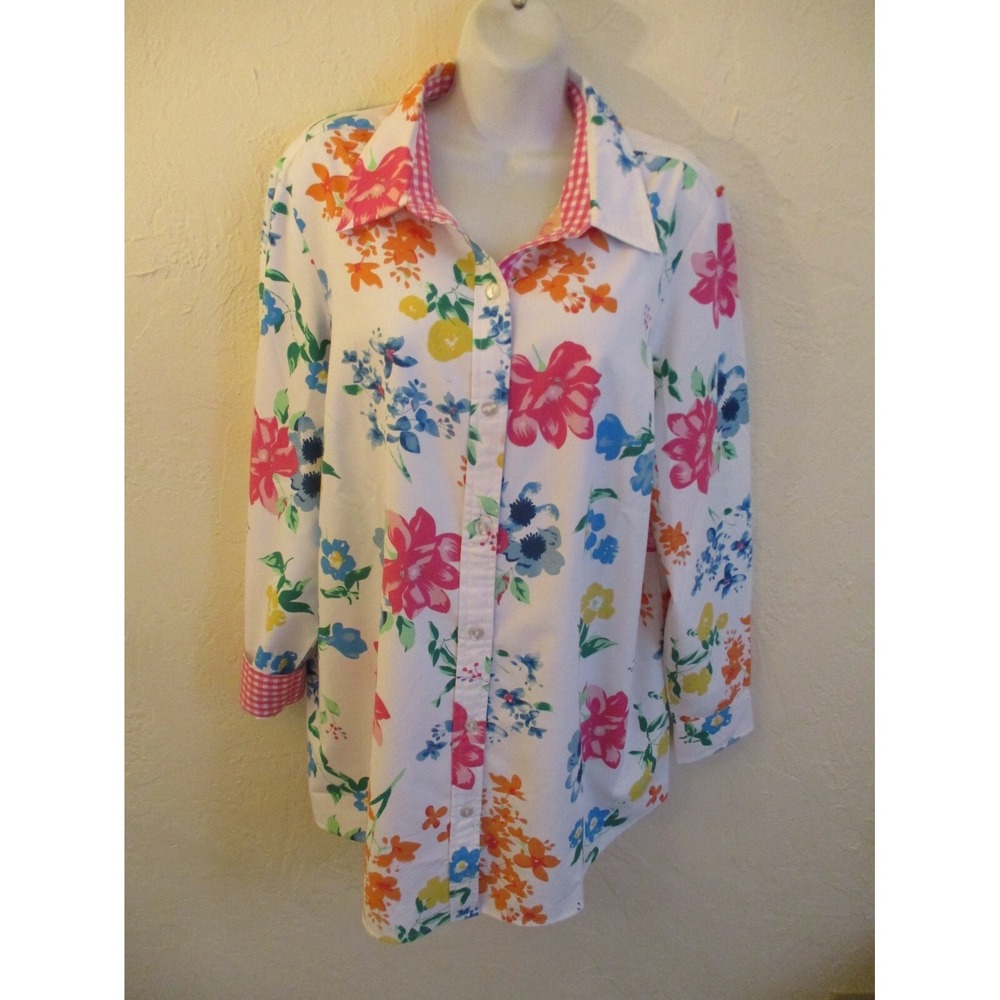 Blair Floral Print Shirt Size 16 / 18 Bright